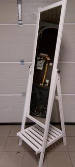 Spiegel staand wit - ikea, Huis en Inrichting, Ophalen, 100 tot 150 cm, Zo goed als nieuw, Rechthoekig