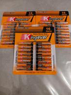 Kingever AAA baterijen 16 stuks per pakje. 3 pakjes voor 6,-, Ophalen, Nieuw