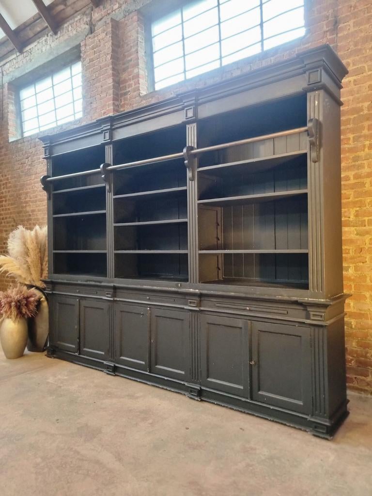 Bibliothèque/meuble de bibliothèque en bois massif LIVRAISON, 200 cm ou plus, Comme neuf, Landelijk, Enlèvement