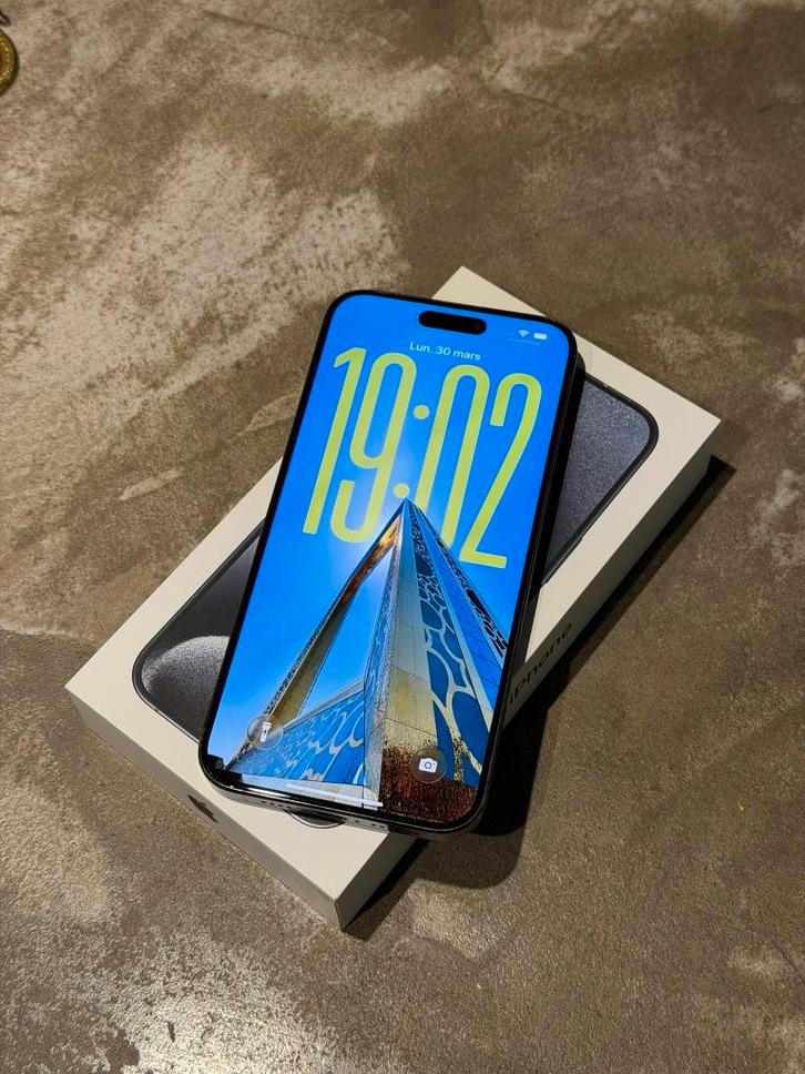 iPhone 15 Pro Max 256 GB blauw, Telecommunicatie, Mobiele telefoons | Apple iPhone, Gebruikt, 256 GB, Zonder abonnement, Zonder simlock