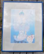lithographie signée diel numerotée 34/500, Enlèvement ou Envoi