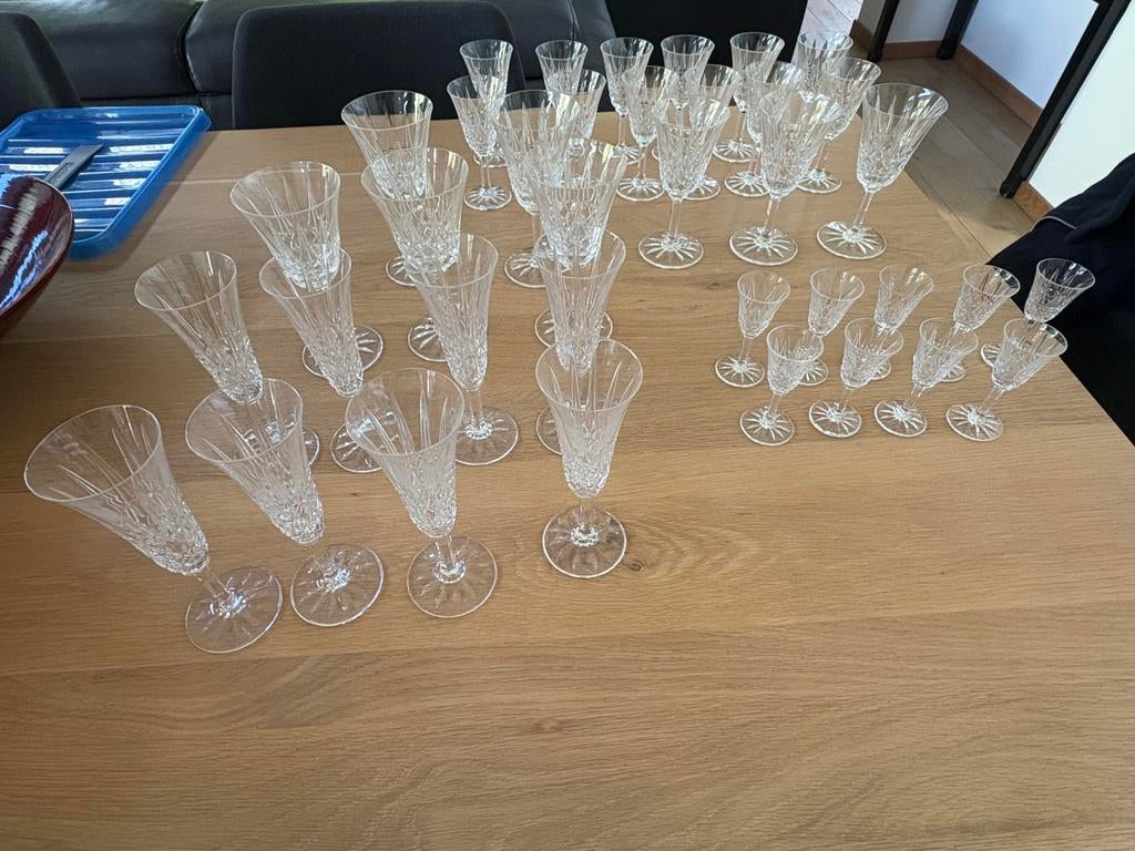 Lot de verres en cristal, Enlèvement, Comme neuf, Verre à eau