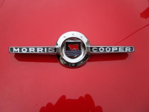 embleem motorkap "Morris Cooper" mk1, CLASSIC MINI, Auto-onderdelen, Carrosserie, Motorkap, Mini, Oldtimer onderdelen, Rover, Universele onderdelen