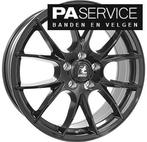 Nieuw 17 inch Gloss Black It wheels Fiat 500 set incl, Auto-onderdelen, Banden en Velgen, Velg(en), -, -, Nieuw