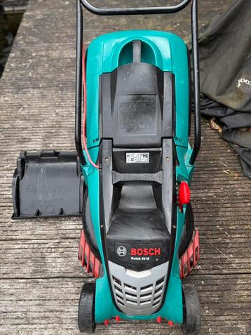 Bosch Rotak 40m elektrische grasmaaier, Enlèvement, Utilisé, Bac de ramassage, Bosch