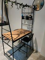 Ikea keukentafel + 2 stoelen en attributen/haakjes, Comme neuf, Enlèvement ou Envoi