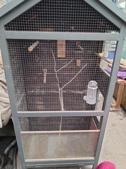 BUITENVOLIERE   180Hx60Bx40D, Dieren en Toebehoren, Vogels | Hokken en Kooien, Gebruikt, Volière, Hout, Ophalen of Verzenden