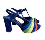 CAROLINE BISS open schoenen - 37, Kleding | Dames, Sandalen of Muiltjes, Blauw, Zo goed als nieuw, Verzenden