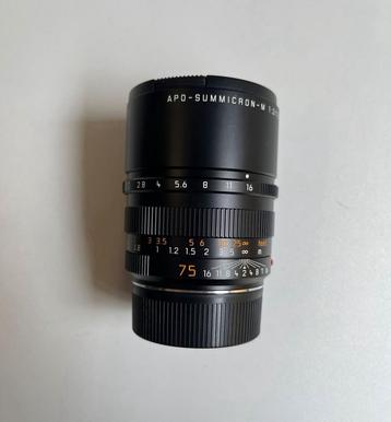 Nieuwstaat Leica APO Summicron 75mm 2.0 ASPH Lens 75 mm beschikbaar voor biedingen