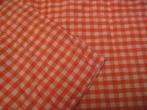 Couvre-lit à carreaux pour lit d'enfant - vintage, Enlèvement ou Envoi, Utilisé, Orange, Garçon ou Fille