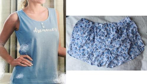 Zomerpyjama - shortama: boxershort + topje, Kleding | Dames, Pyjama's, Zo goed als nieuw, Maat 38/40 (M), Ophalen of Verzenden