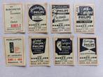 lot van 8 luciferlabels uit Genk, Verzenden