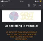 2 billets pour le Gand Jazz le 6 juillet, Tickets & Billets, Concerts | Pop, Juillet