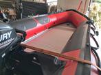 Rubber boot met motor en trailer, Ophalen, Zo goed als nieuw