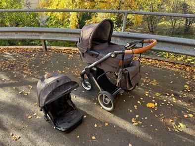 Poussette Mutsy Evo + landeau & adaptateurs, Enfants & Bébés, Poussettes & Combinaisons, Utilisé, Poussette combi, Mutsy, Avec nacelle