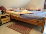 Bed en 2 nachttafels inclusief dubbele lattenbodum, Ophalen, Gebruikt, Twijfelaar, Klassiek