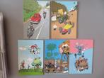 5 postkaarten Trésors du journal de Spirou 1985 Franquin, Verzamelen, Verzenden, 1980 tot heden, Ongelopen, Sterren en Beroemdheden