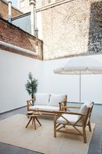 Lounge tuinset bamboe, Ophalen, 3 zitplaatsen, Zo goed als nieuw, Bank