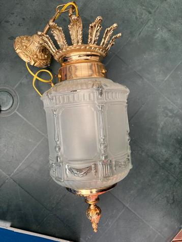 Lustre en verre, Enlèvement, Utilisé, Verre