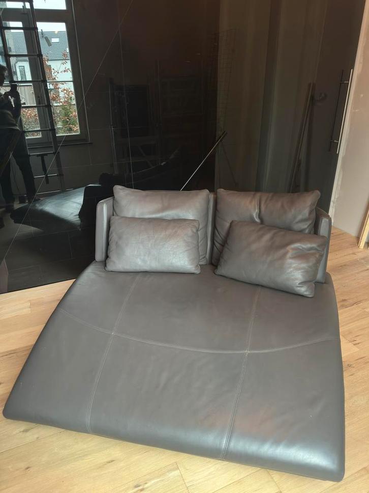 Design lederen lounge sofa Rolf Benz, model 2800., Huis en Inrichting, Zetels | Zetels, Gebruikt, Ophalen