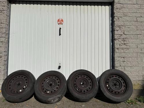4x Stalen Velgen Met Banden 205/55 R16 - 5 Gaats, Auto-onderdelen, Overige Auto-onderdelen, Gebruikt, Ophalen