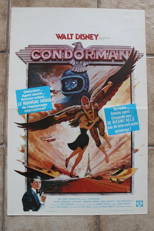 filmaffiche Condorman 1981 filmposter, Collections, Posters & Affiches, Comme neuf, Cinéma et TV, A1 jusqu'à A3, Rectangulaire vertical