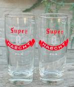 2 Bierglazen Super 8 Haecht Pils