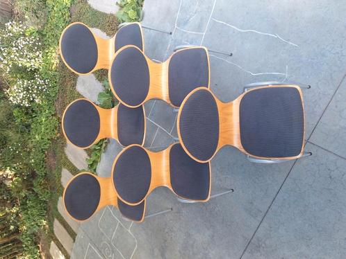 6x vintage vlinderstoel Hiller, Huis en Inrichting, Stoelen, Gebruikt, Ophalen