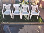 4 tuinstoelen met kussens incl, Ophalen, Gebruikt
