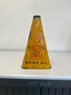 Golden Shell triangel olie blik, Verpakking, Gebruikt, Ophalen of Verzenden
