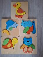 inlegpuzzels, Kinderen en Baby's, Speelgoed | Kinderpuzzels, Ophalen, Zo goed als nieuw, 6 maanden tot 2 jaar, Van hout