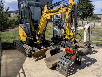 Graafmachine te huur met bediening beschikbaar voor biedingen