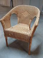 Handgevlochten rotan fauteuil Ikea Agen, Huis en Inrichting, Fauteuils, Ophalen, Zo goed als nieuw, Riet of Rotan