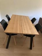 Table à manger + 4 chaises, Maison & Meubles, Comme neuf, Chêne, Enlèvement, Quatre personnes