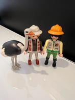 Playmobil - 2 figuurtjes (safari) + struisvogel, Ophalen, Gebruikt, Los Playmobil