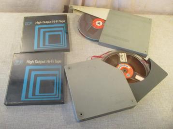 4 Prima Bandrecorder Tapes - BASF en andere - 18cm beschikbaar voor biedingen