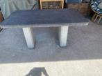Table de jardin en pierre bleue fait mains., Tuin en Terras, Ophalen, Zo goed als nieuw