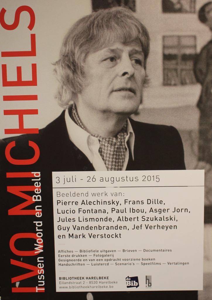 IVO MICHIELS - Tussen Woord en Beeld poster - 2015, Verzamelen, Posters, Ophalen of Verzenden