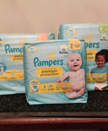 Pampers premium protection de la taille 1 à la taille 6, Enlèvement, Neuf