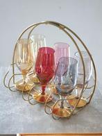 Vintage glasservies (18-delig), Ophalen, Zo goed als nieuw