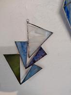 Raamhanger met mooie driehoekigen in glas, Huis en Inrichting, Woonaccessoires | Wanddecoraties, Zo goed als nieuw, Ophalen