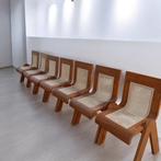 Chaise de salle à manger en bois massif avec assise en rotin, Enlèvement ou Envoi