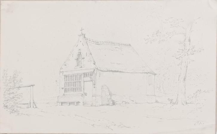 Eugene Verboeckhoven (1798-1881): Huisje, Antiek en Kunst, Kunst | Schilderijen | Klassiek, Ophalen of Verzenden