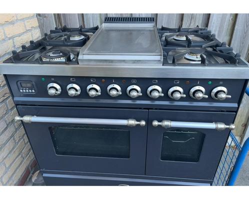 Luxe boretti gasfornuis, Elektronische apparatuur, Fornuizen, Gebruikt, Inbouw, Gas, 5 kookzones of meer, 60 cm of meer, Grill