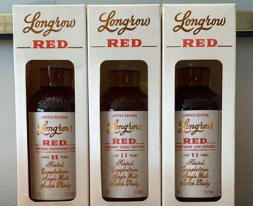 Longrow Red, 3x 11yo Single Malt Whisky beschikbaar voor biedingen