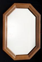 Spiegel in massief eikenhouten kader, Huis en Inrichting, Woonaccessoires | Spiegels, Minder dan 100 cm, Minder dan 50 cm, Gebruikt