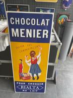 emaille reclame bord chocolat munier, Enlèvement, Panneau publicitaire, Neuf