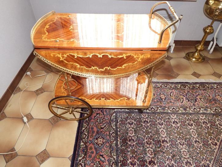 italiaanse serveerwagen Fratelli-Orsenigo barwagen EMPIRE, Antiek en Kunst, Curiosa en Brocante, Ophalen