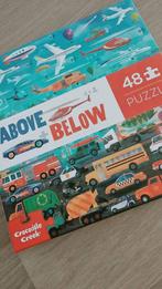Above below (grote) puzzel voertuigen (48 st), 10 tot 50 stukjes, Zo goed als nieuw, 2 tot 4 jaar, Ophalen