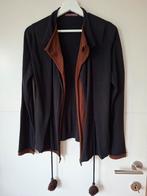 Zachte cardigan met dubbele kraag, Kleding | Dames, Maat 38/40 (M), Zwart, Pauline B., Ophalen of Verzenden